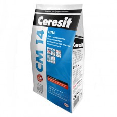 Клей для плитки и керамогранита Церезит СМ14 Экстра (Ceresit CM14 Extra) для внутренних и наружных работ, 5кг
