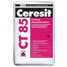 Штукатурно-клеевая смесь Церезит (Ceresit) СТ85 ЗИМА для пенополистирола, 25кг