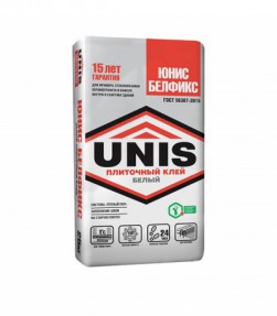 Клей для плитки, мозаики Юнис Белфикс (Unis) белый , 25кг