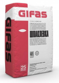 Шпаклевка гипсовая Гифас Универсал (Gifas Universal) финишная, 25кг