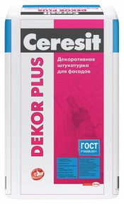 Штукатурка Церезит Декор (Ceresit Dekor Plus), 25кг