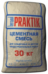Цементная смесь для кладочных и общестроительных работ Бергауф Практик М-100 (Bergauf Praktik М-100), 30кг