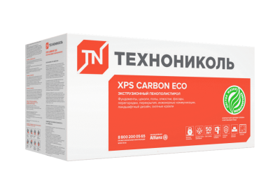 Экструзионный пенополистирол ТЕХНОНИКОЛЬ XPS CARBON ECO (1180*580*50х8; 0,274м3/уп )