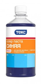 Колер паста УНИВЕРСАЛ №06 синий 0,5л ТЕКС (12шт/уп)