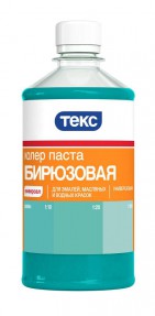 Колер паста УНИВЕРСАЛ №19 бирюзовая 0,5л ТЕКС (12шт/уп)