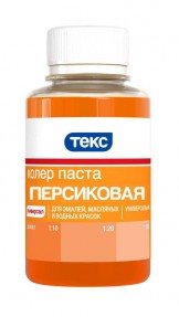 Колер паста УНИВЕРСАЛ №12 персиковая 0,1л ТЕКС (30шт/уп)