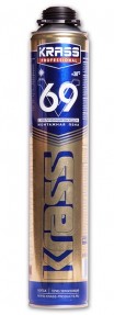 Пена монтажная KRASS Professional V69 пистолетная, 890мл