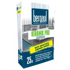Усиленный клей для плитки и керамогранита Бергауф Керамик Про (Bergauf Keramik Pro), 25кг