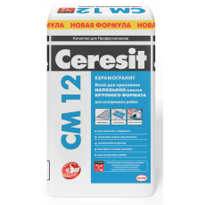 Клей для плитки и керамогранита Церезит СМ12 (Ceresit CM12) для напольных работ, 25кг