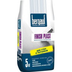 Шпаклевка финишная полимерная Бергауф Финиш Пласт (Bergauf Finish Plast) белая, 5кг