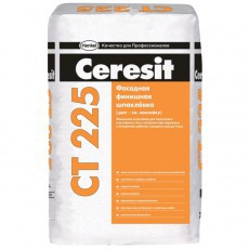 Шпаклевка фасадная финишная Церезит (Ceresit) СТ225, серая, 25кг