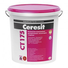 Штукатурка Церезит (Ceresit) СТ175 силикатно-силиконовая, короед 2,0мм A, 25кг