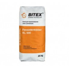 Клей Битекс Фасаденклебер 500 (Bitex Fassadenkleber KL 500) для монтажа утеплителя, 25кг