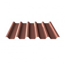 Профлист полиэстр шоколад С44 1047*0.45 RAL 8017