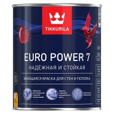 Краска Евро POWER 7 База С 0,9л латексная матовая Тиккурила (6шт/уп)