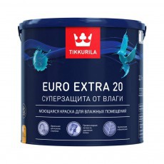 Краска Евро EXTRA 20 База А 9,0л для внутренних работ, в/д, полуматовая Тиккурила