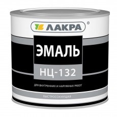 Эмаль НЦ-132 красная 1,7кг Лакра (6шт/уп)