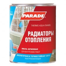 Эмаль Парад (Parade) А4 термо акрил белая полуматовая, 0,9л