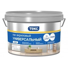 Лак универсальный акриловый ПРОФИ бесцв гл 2л ТЕКС (1шт/уп;150шт/пал) Лак универсальный акриловый ПРОФИ бесцв гл 2л ТЕКС (1шт/уп;150шт/пал)