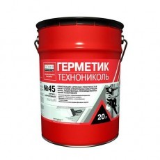 Герметик бутил-каучуковый ТехноНИКОЛЬ № 45 (белый), ведро 16 кг